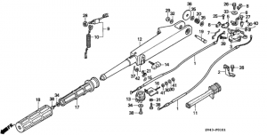  (bf9.9am / b / bf15am / b) (Steering Handle (bf9.9am / B / Bf15am / B))