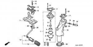   /   (Oil Pump / Exhaust Pipe)