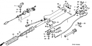  (bf9.9ah / k / bf15ah / k) (Steering Handle (bf9.9ah / K / Bf15ah / K))