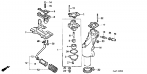   /   (Oil Pump / Exhaust Pipe)