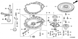   /  (Oil Pump / Flywheel)