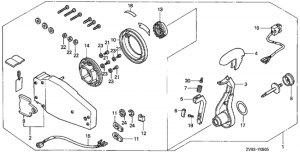   (,  ) (Remote Control (flush Mount Type) (left))