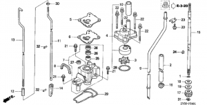   /   (2) (Water Pump / Vertical Shaft (2))