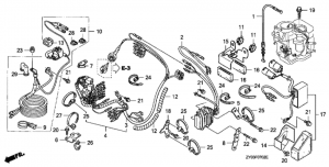   (  12a) /   (Wire Harness (charge Coil 12a) / Power Tilt)