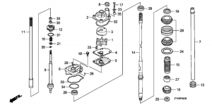   /   (Water Pump / Vertical Shaft)