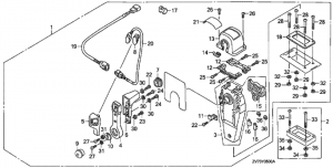   (, ,  ) (Remote Control (top Mount Single Type) (right))