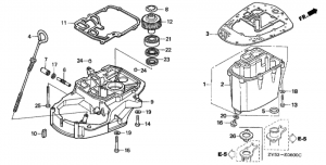    /   (Primary Gear Case / Oil Pan)