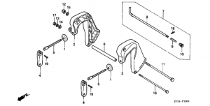   /   (Stern Bracket / Adjust Rod)