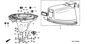   /   () (bf6b / bx / d6,bf8ax / b / bx) (Oil Case / Engine Cover (bf6b / Bx / D6,bf8ax / B / Bx))