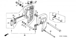   /   (bf6b / bx / d6,bf8ax / b / bx) (Stern Bracket / Adjust Rod (bf6b / Bx / D6,bf8ax / B / Bx))