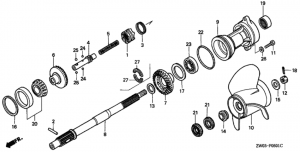    /   (bf75av,x,1 / bf90av,x,1) (Propeller Shaft / Propeller (bf75av,x,1 / Bf90av,x,1))