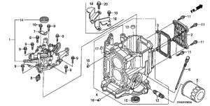   /  ,   (Cylinder Block / Crankcase Cover)