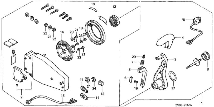  BF25AX - Remote Control (flush Mount Type) (left) -   (,  )