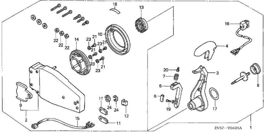  BF40AX - Remote Control (flush Mount Type) (left) /   (,  )