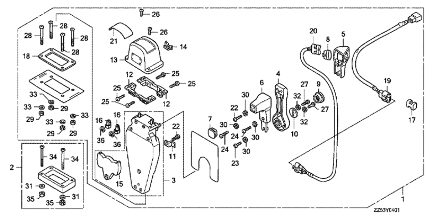  4x-  BF50D - Remote Control (top Mount Single Type) (left) /   (, ,  )