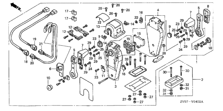  BF50A2 - Remote Control (top Mount Dual Type) (right) -   (, ,  )