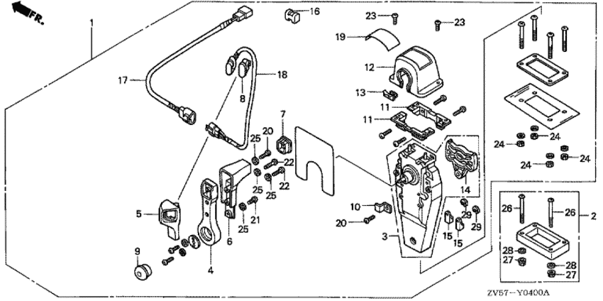   BF50A2 - Remote Control (top Mount Single Type) (right) /   (, ,  )