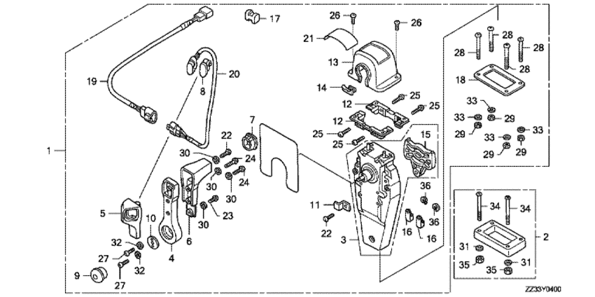     BFP60A - Remote Control Box (top Mount Single Type) (right)
