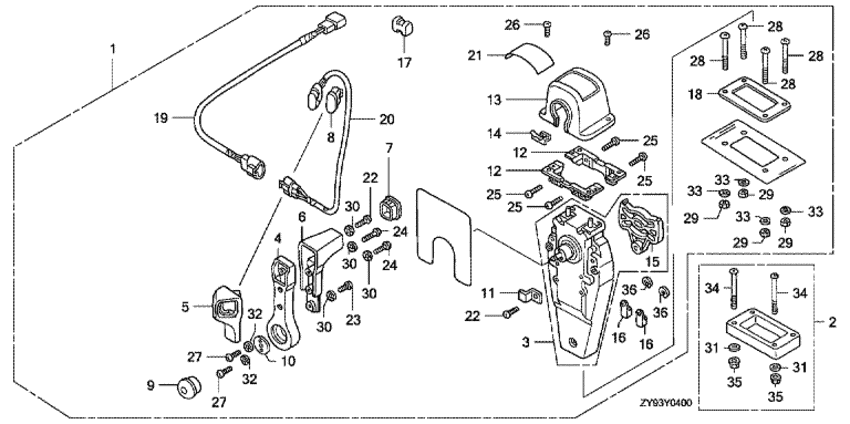  BF75DK0 - Remote Control (top Mount Single Type) (right) /   (, ,  )