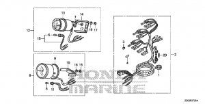 F-07-20   /  (F-07-20 Meter Trim / Tachometer)