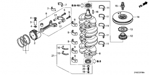 E-07  /  (E-07 Crankshaft / Piston)