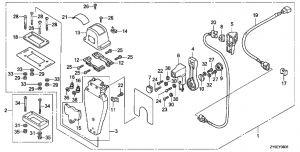 Fop-8-1   (,  , ) (Fop-8-1 Single Type Remote Control Top Mount (Left))