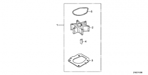 Fop-10  ,    (1) (Fop-10 Impeller Water Pump Complect (1))