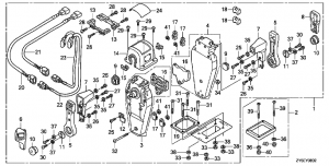 Fop-8-2   (,  , ) (Fop-8-2 Double Type Remote Control Top Mount (Right))