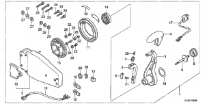 Fop-8-5   ( , ) (Fop-8-5 Flush Type Remote Control Top Mount (Left))