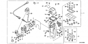 Fop-8   (,  , ) (Fop-8 Single Type Remote Control Top Mount (Right))