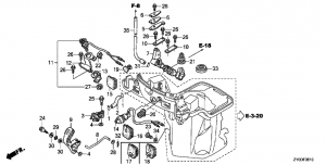 F-08-10   /   (  ) (F-08-10 Oil Case/Shift Shaft (Arm Specification))