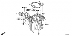 E-03-20   /    (E-03-20 Oil Case / Seal sump oil pan)