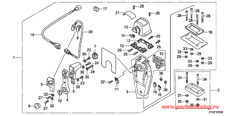    BF225AK3 - Fop-3 Single Type Remote Control Top Mount (Right) - Fop-3   (,  , )