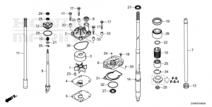 F-04   /   (F-04 Water Pump/Vertical Shaft)