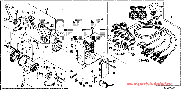     BF225D - ) (Main) (Dbw) <br /> Fop-3-11 Remote Control (Flush Mounting, Type) (Main) (Dbw) - Fop-3-11  ( 