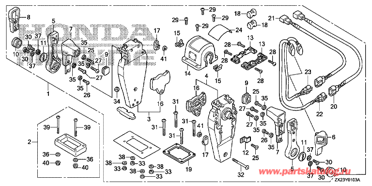     BF250A - Fop-1-3 Double Type Remote Control Top Mount (Left)