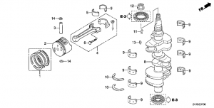 E-07  /  (E-07 Crankshaft / Piston)