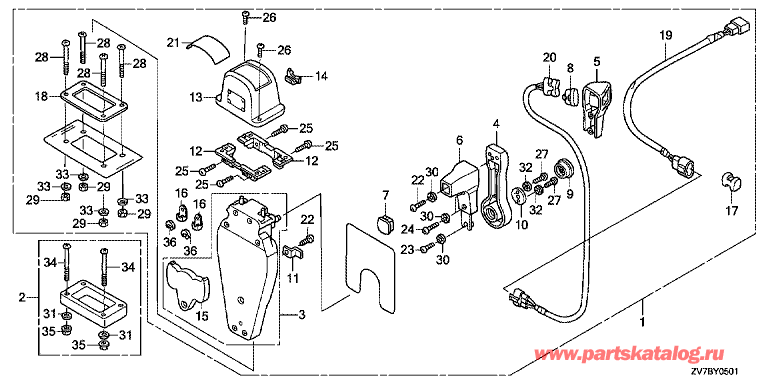  BF30DK2 - Fop-5-1 Single Type Remote Control Top Mount (Left) - Fop-5-1  (   ) (.)