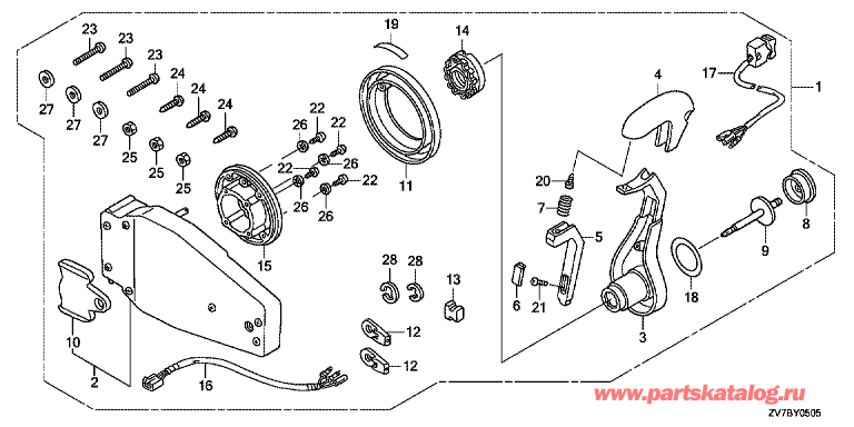  BF30DK2 - Fop-5-5 Flush Type Remote Control Top Mount (Left) / Fop-5-5  ( , ) (.)