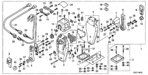 Fop-4-2   (,  , ) (Fop-4-2 Double Type Remote Control Top Mount (Right))