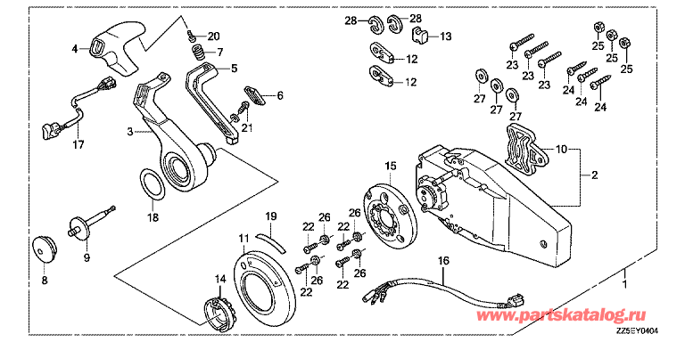  BF50DK4 - Fop-4-4 Flush Type Remote Control Top Mount (Right)