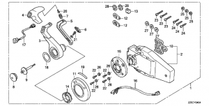 Fop-4-4   ( , ) (Fop-4-4 Flush Type Remote Control Top Mount (Right))