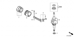 E-07  /  (E-07 Crankshaft / Piston)