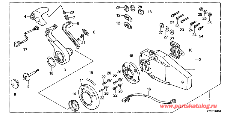  4-  BF60AK1 - ) ( ) <br /> Fop-4-4 Remote Control (Flush Mounting, Type) (Right) - Fop-4-4    ( 