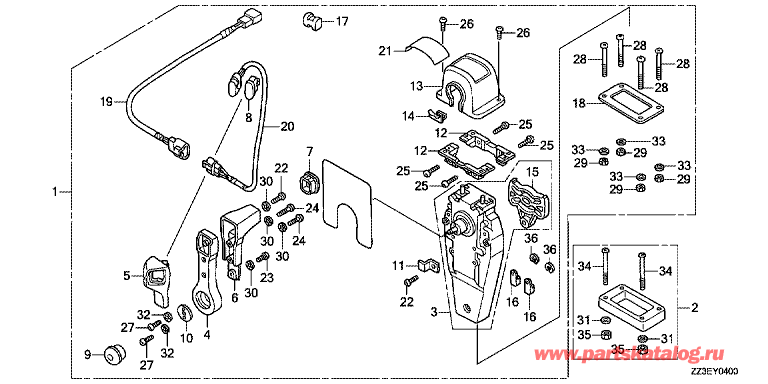      BF60AK1 - Fop-4 Remote Control (Single Top Mount Type) (Right) - Fop-4    (,  ) ( )