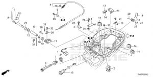 F-02   /   (F-02 Shift Shaft/ Cover Lock Lever)