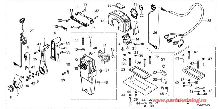   4-  BF90DK5 - Fop-4-6  (   ) (Nhk Mec) - Fop-4-6 Single Type Remote Control Top Mount (Nhk Mec)