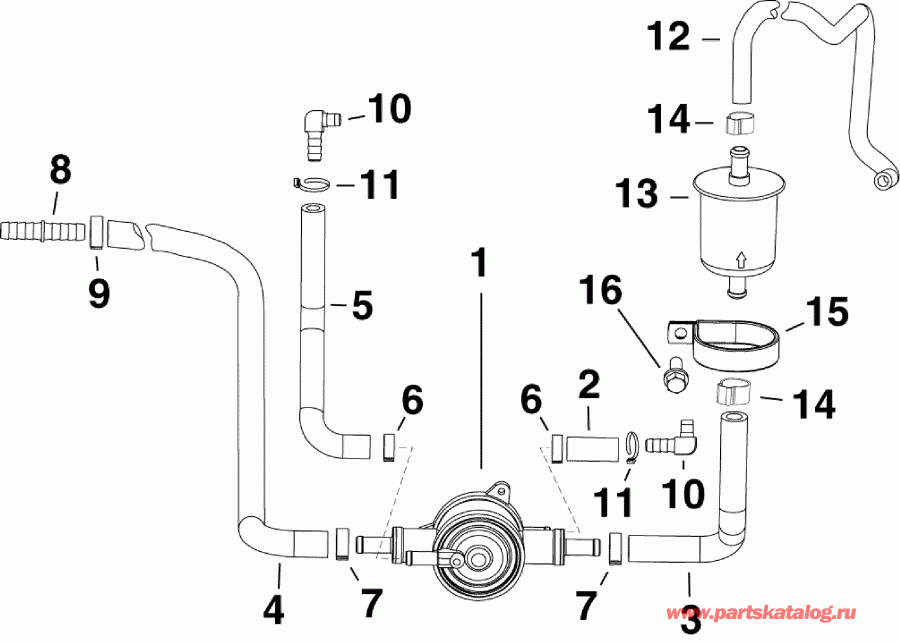  EVINRUDE E115DBXSCR  - el Lift ����� & ������ - el Lift Pump & Filter