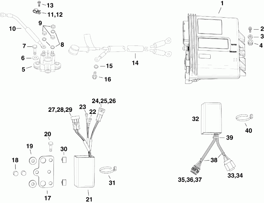 ��������� Evinrude E115DCXSCS  - ectrical Components