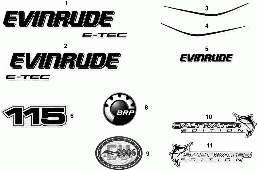 Evinrude E115DSLSCR  - cals - cals
